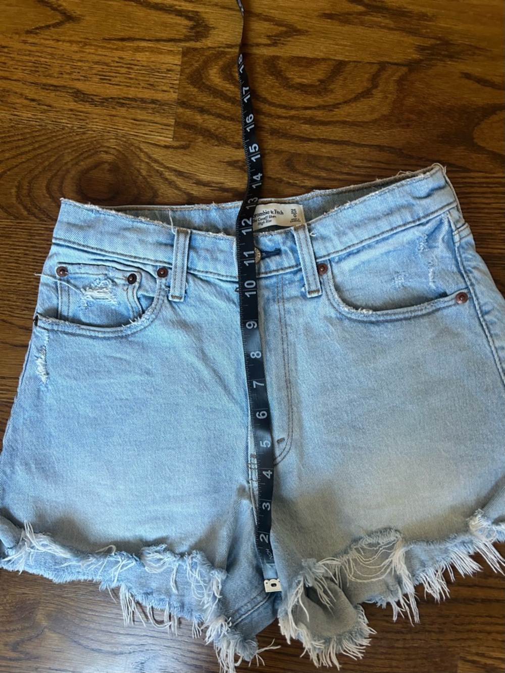 Abercrombie & Fitch curve love the cutoff short high Rise size 25/0 - Picture 5 of 8